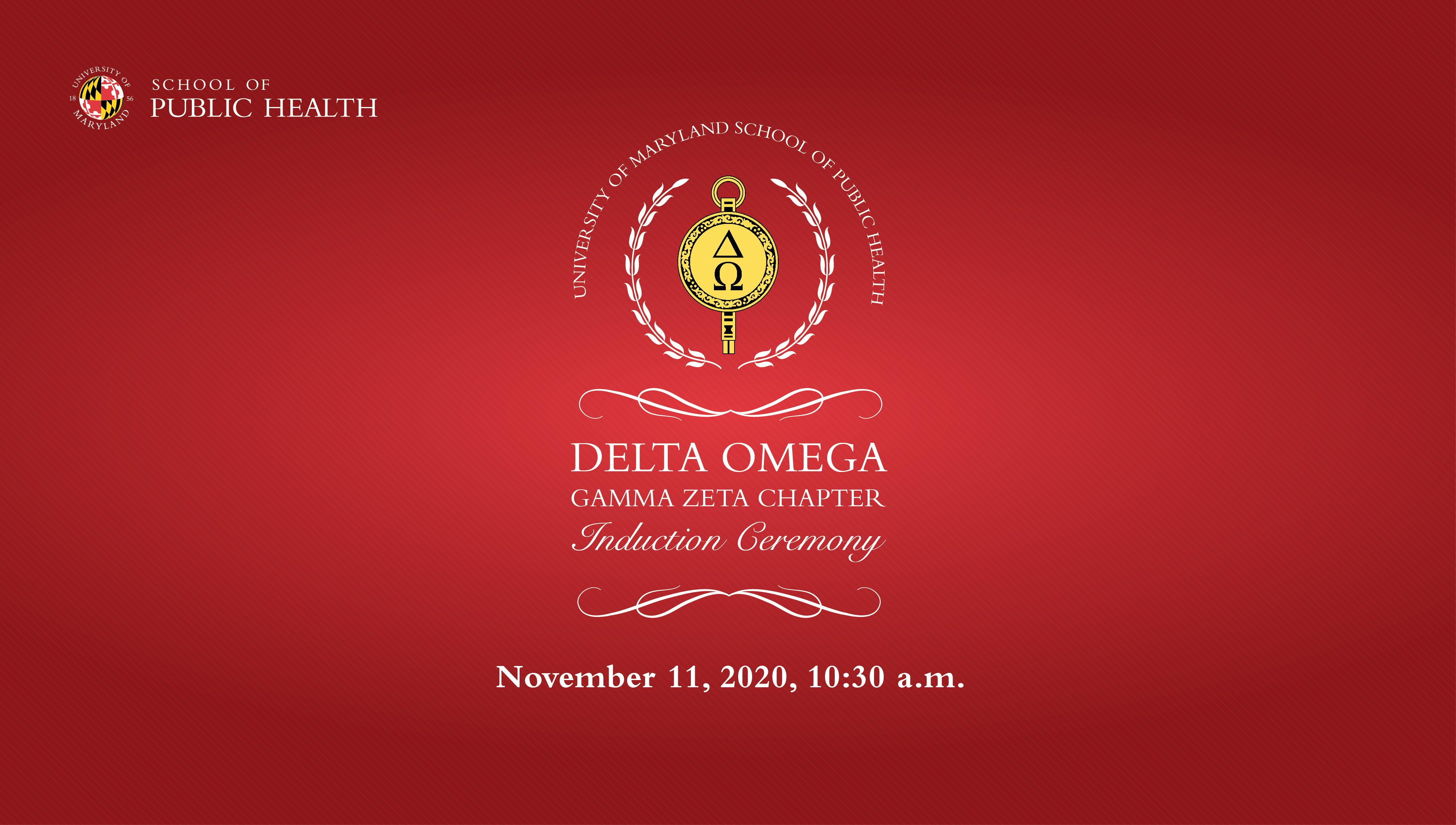 Delta Omega Honorary Society in Public Health Inducts New Class of